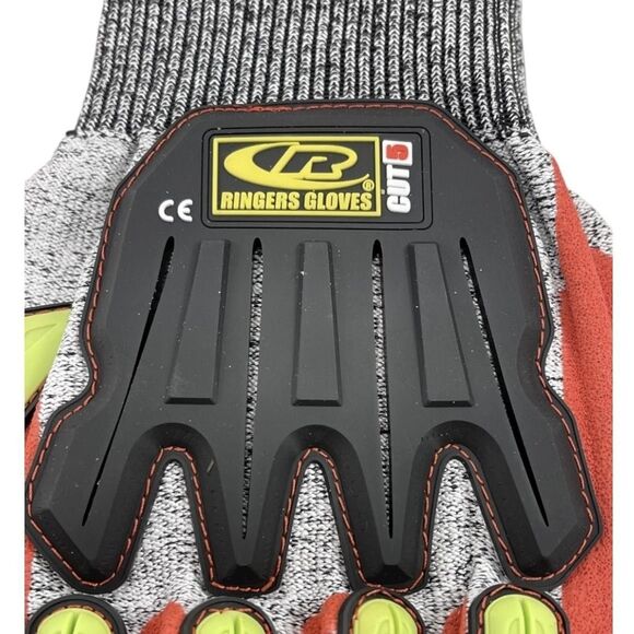 Ringers Gloves Knit Cut5 Sandy Nitrile Dip Impact Cut Resistant Gloves 2XL - Picture 4 of 10
